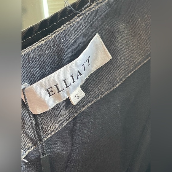 NWT ELLIATT ELEGY One-Shoulder Black Denim Dress - Picture 9 of 14